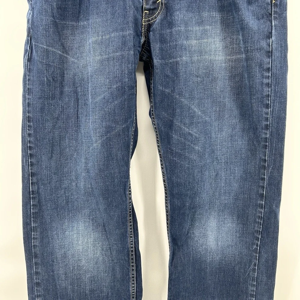 Levis 559 Jeans Mens 38x34 Blue Relaxed Straight Dark Wash Denim Workwear Casual
